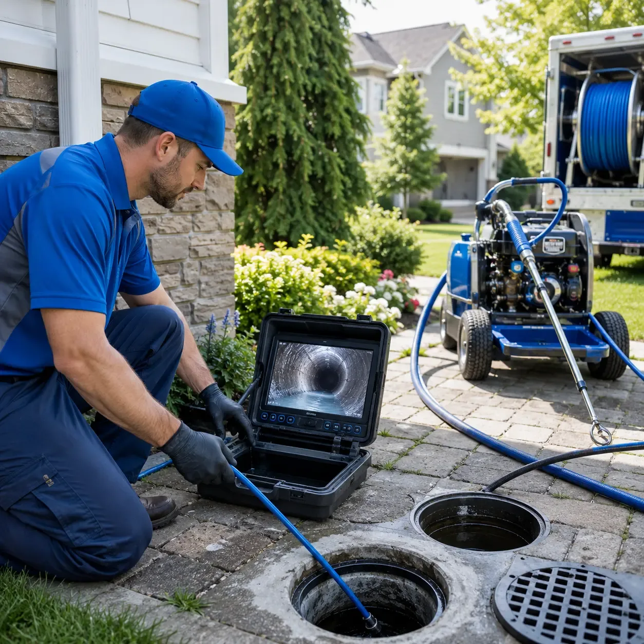 Outdoor drain cleaning professionals serving Lexington, IN