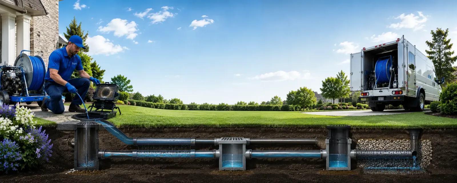 Outdoor drain cleaning information for Lexington, IN